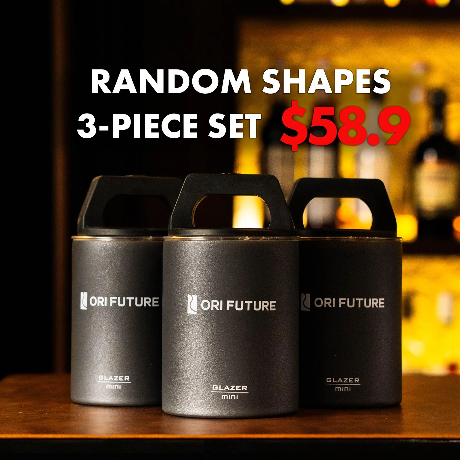 GLAZER mini Random Shape 3-Pack